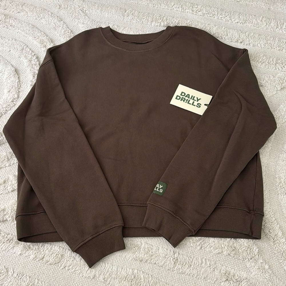 Daily Drills Brown Sweatshirt